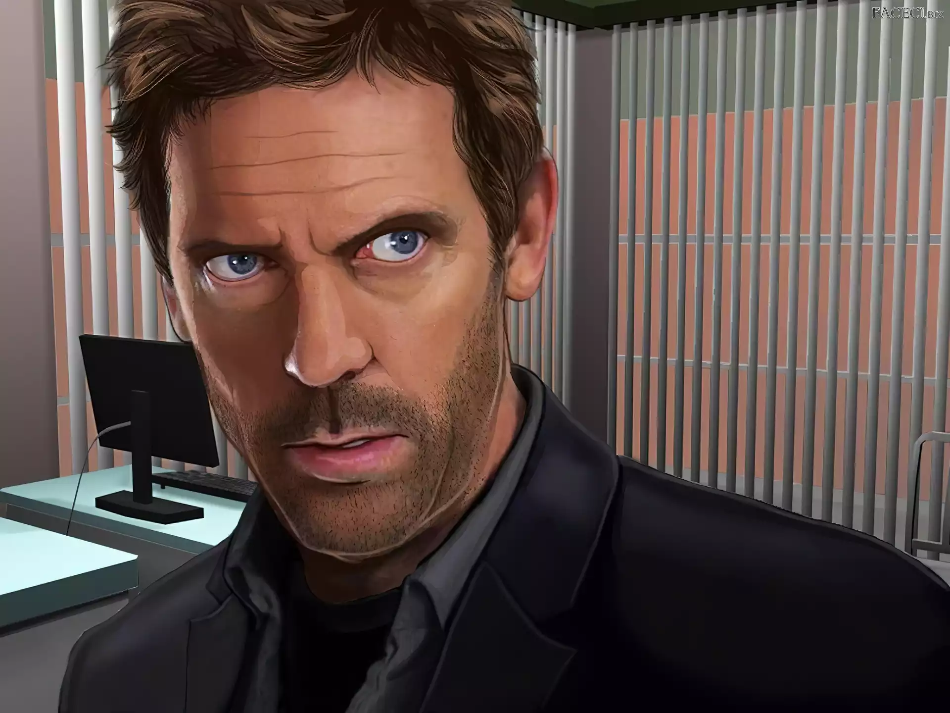 Grafika, Dr House, Hugh Laurie